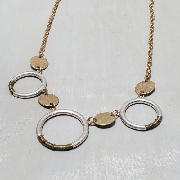 Spring Street by Nordstrom necklace featuring a striking mixed-metal design - Picture 3 of 6